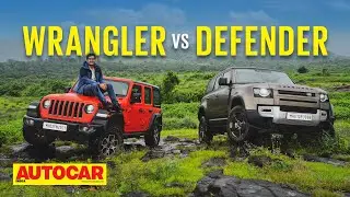 Jeep Wrangler vs Land Rover Defender - The Incredibles | Comparison | Autocar India