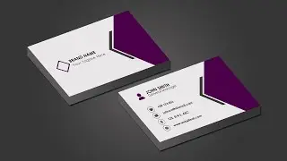 How to Create Business Card Design in Photoshop | Visiting Card Photoshop Tutorial| InformationSlice