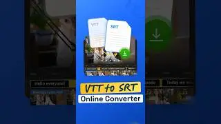 VTT to SRT Converter Online