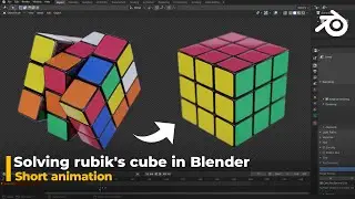 solving Rubik's Cube in blender!