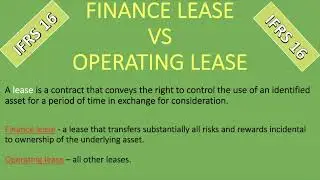 IFRS 16 LEASES | LESSORS and LESSEES with Journal Entries