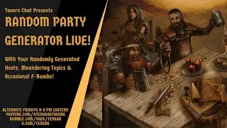 Random Party Generator Live - Tonight Oct 25 @ 8PM ET