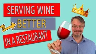 Tasting wine | Serving wine in a restaurant