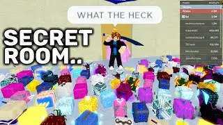 I spun 100 Fruits & DROPPED IT in a SECRET ROOM in a PUBLIC SERVER.. Blox Fruits