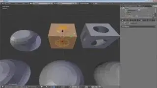 Blender.  Модификатор Boolean.