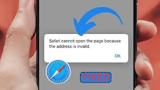 Fixed✅ Safari Cannot Open The Page Because The Address is Invalid | iphone | ipad | Mac