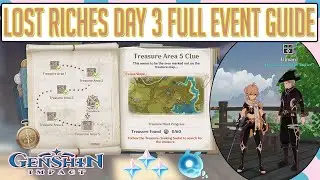 Lost Riches Event Day 3 Full Complete Guide Genshin Impact Treasure Seeking Seelie 300 Primogems