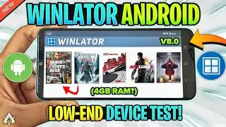 🔥 TESTING WINLATOR ANDROID V8.0 ON *LOW-END* DEVICE (GAMEPLAY TEST) WINDOWS EMULATOR