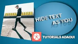 Reveal TEXT as you WALK | Masking | Kinemaster