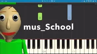 Baldi's Basics In Education And Learning Themes On Piano - Piano Tutorial