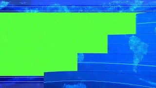 Blue Transition World News Headlines Green Screen Sequence -  4K | FREE TO USE | iforEdits