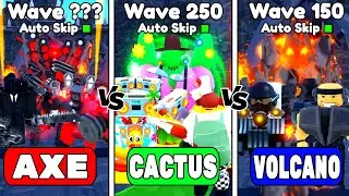 🔥AXE TEAM vs CACTUS TEAM vs VOLCANO TEAM🤯ENDLESS MODE | Toilet Tower Defense