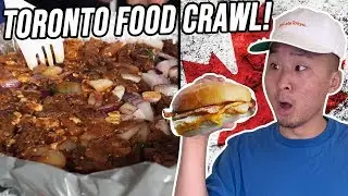 EATING FOOD FROM 10 COUNTRIES TOUR IN CANADA! - Toronto Food Crawl!