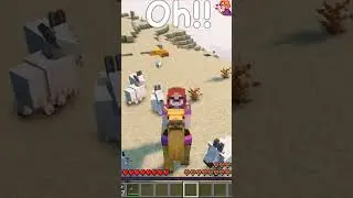 Am I SAFE? Goats vs Camel #minecraft #shortsvideo  #shorts #cute