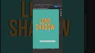 Stunning Text Effect with long shadow in Photoshop⚡️