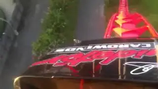 First Row in Intimidator roller coaster at Carowinds in NC