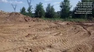 Вблизи д. Мотяково, ЖК Кореневский форт 1.1. Котлован засыпан. ЛЭП. Дата: 11.07.2021г.