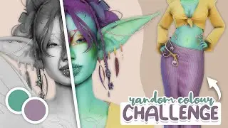 Can I make a Sim using *only* RANDOM COLOURS? | Sims 4 Create a Sim Challenge