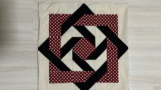 Tutorial desse bloco em patchwork, projeto capa de almofada.