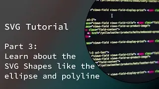 A beginners guide to SVG | Part 3: SVG Shapes | ellipse and polyline | Code With Shriek Dj