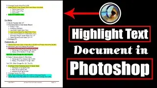 How to Highlight Text on Your Jpg Document in Photoshop Hindi Tutorial