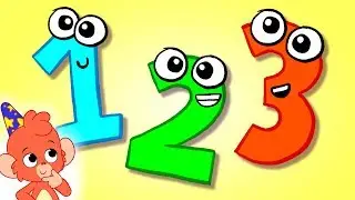 1234 Count one to ten |  Learning numbers 123 up to 10 | counting 12345678910 in english esl cartoon