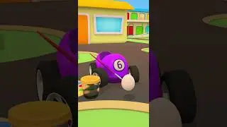 МУЛЬТФИЛЬМЫ для детей про Машины помощники 🚘 Раскрашиваем яйца 🎨🥚 