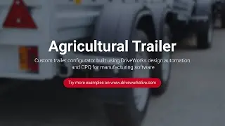 DriveWorks Pro Configurator Example - Agricultural Trailer