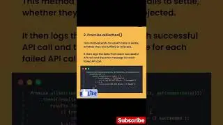 Promise Method in Javascript #javascriptinterview #shorts #short