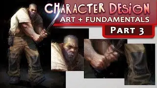 Character Design Mini-Series Pt. 3 - Rendering, Brushwork, Texture, Materials Clothing, FINAL ART