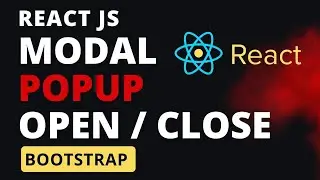 react js bootstrap modal popup open close click outside