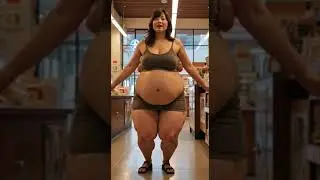 Japanese Woman Weight Gain / Belly Inflation - BBW, SSBBW to USSBBW