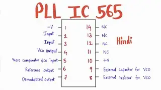 PLL IC 565 - Pin Diagram, Block Diagram, Important equations, Numerical