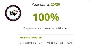 C++ module 2 test ( 100% ) || C++ Essentials 1 module 2 || CISCO, netacad