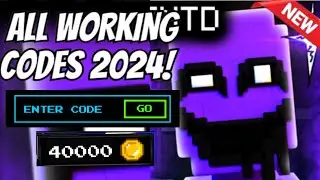 ALL ⚠️ NEW WORKING CODES 2024 | FIVE NIGHTS TD CODES | ROBLOX FIVE NIGHTS TD CODES