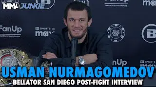 Usman Nurmagomedov Declares He's 'The Future,' Thanks Khabib, Islam Makhachev | Bellator San Diego