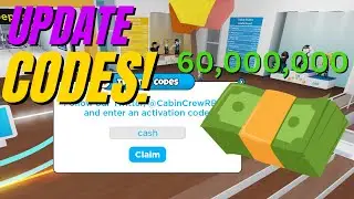 *NEW* UPDATE! CASH* CODES! [UPDATE] ✈️Cabin Crew Simulator ROBLOX