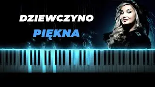 SKOLIM & CLEO - Dziewczyno Piękna - piano karaoke instrumental cover tekst