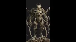 Sculpting process of Demonic insectoid in Zbrush ✍️