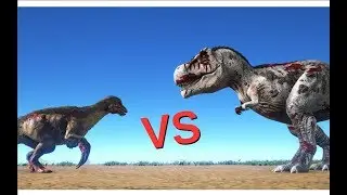 Therizinosaurus vs Rex || ARK: Survival Evolved || Cantex