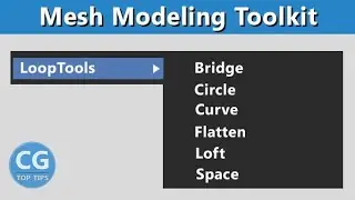 Looptools - Mesh Modeling Toolkit in Blender