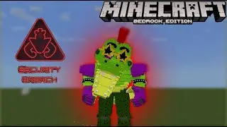 МОД НА Fnaf 8: Security Brich для майнкрафт бедрок 1.18