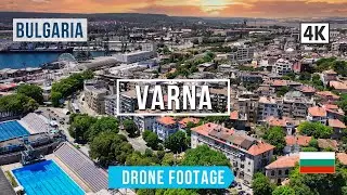 Varna Bulgaria Drone 4K 🎥 Heart of the Varna and the beaches with Music 2024