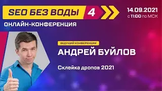 Склейка дропов 2021 -  Андрей Буйлов / Конференция SEO без воды