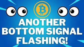 ANOTHER BOTTOM SIGNAL FLASHING! - BTC PRICE PREDICTION - SHOULD I BUY BTC - BITCOIN ANALYSIS!