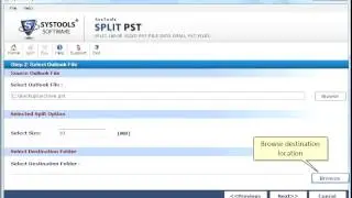 SysTool Split PST Tool to Reduce Large Outlook PST Size