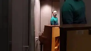 I played elevator music in an elevator with a real piano.