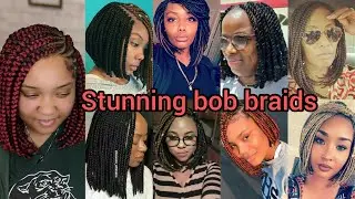 Stunning bob braids hairstyles 2024 | Braids styles for black ladies | Braiding hair hairstyles