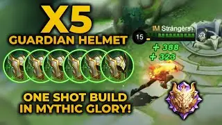 MASHA USER TRY THIS FULL GUARDIAN HELMET ONE SHOT BUILD TO ABUSE META HEROES - MLBB