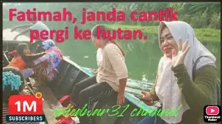 Fatimah janda cantik mandi di sungai hutan pedalaman.